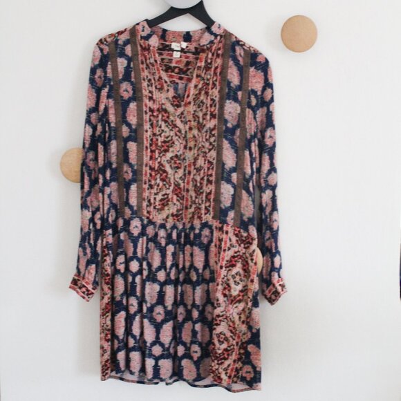 Anthropologie x Tiny Parquette Paisley Tunic Dress - Hard to Find - Size Small - Picture 1 of 8